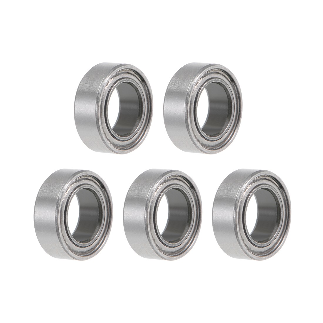 SMR74ZZ Deep Groove Ball Bearings 4x7x2.5mm Double Shielded Stainless Steel 5pcs