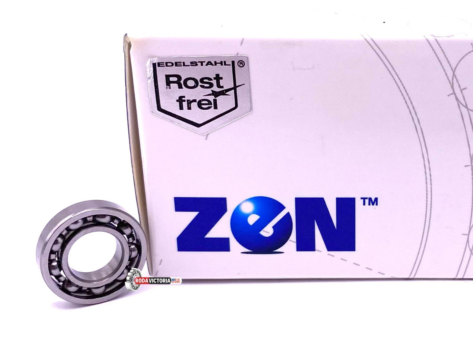 ZEN 688 Deep Groove Ball Bearing, Open Type, No Seals 8x16x4 mm