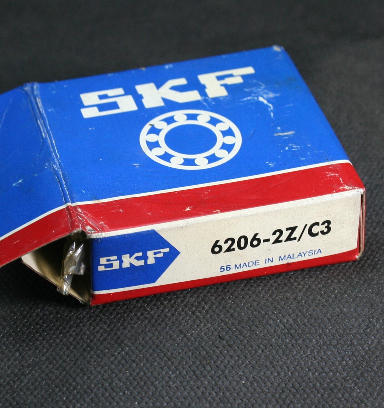 One (1) SKF 6206 2Z/C3 Radial Deep Groove Bearing 30 MM ID Malaysia NEW