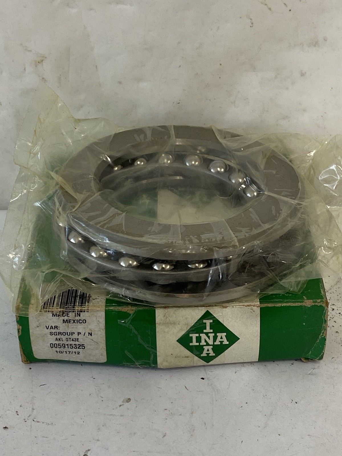 INA AKL.GT43E DEEP GROOVE BALL BRG ; 3-1/4″ BORE 1 3-9/32″ BORE 2X4-31/32″ OD