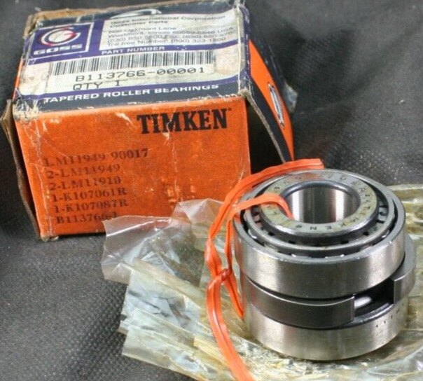 One Timken LM11949-90017 Back to Back Spacer Bearing Assembly 3/4″ ID USA NEW