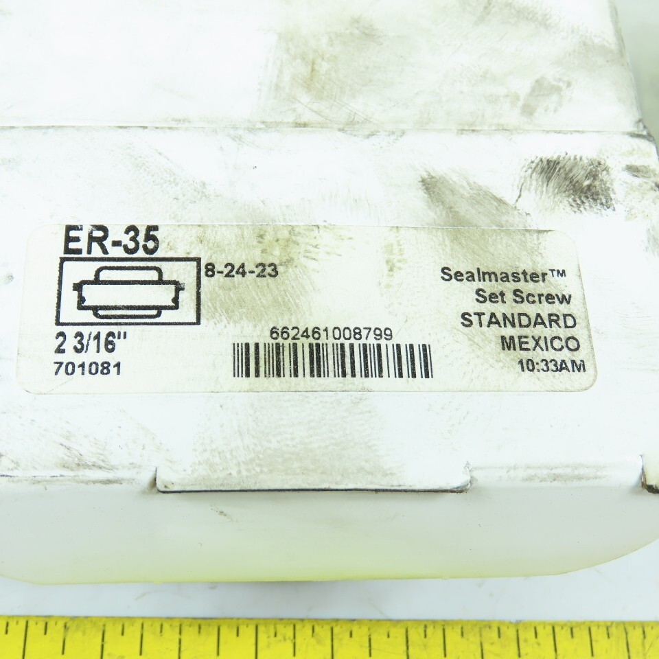 Sealmaster ER-35 Ball Insert Bearing 2-3/16″ Bore 3.9370″ Cylindrical OD