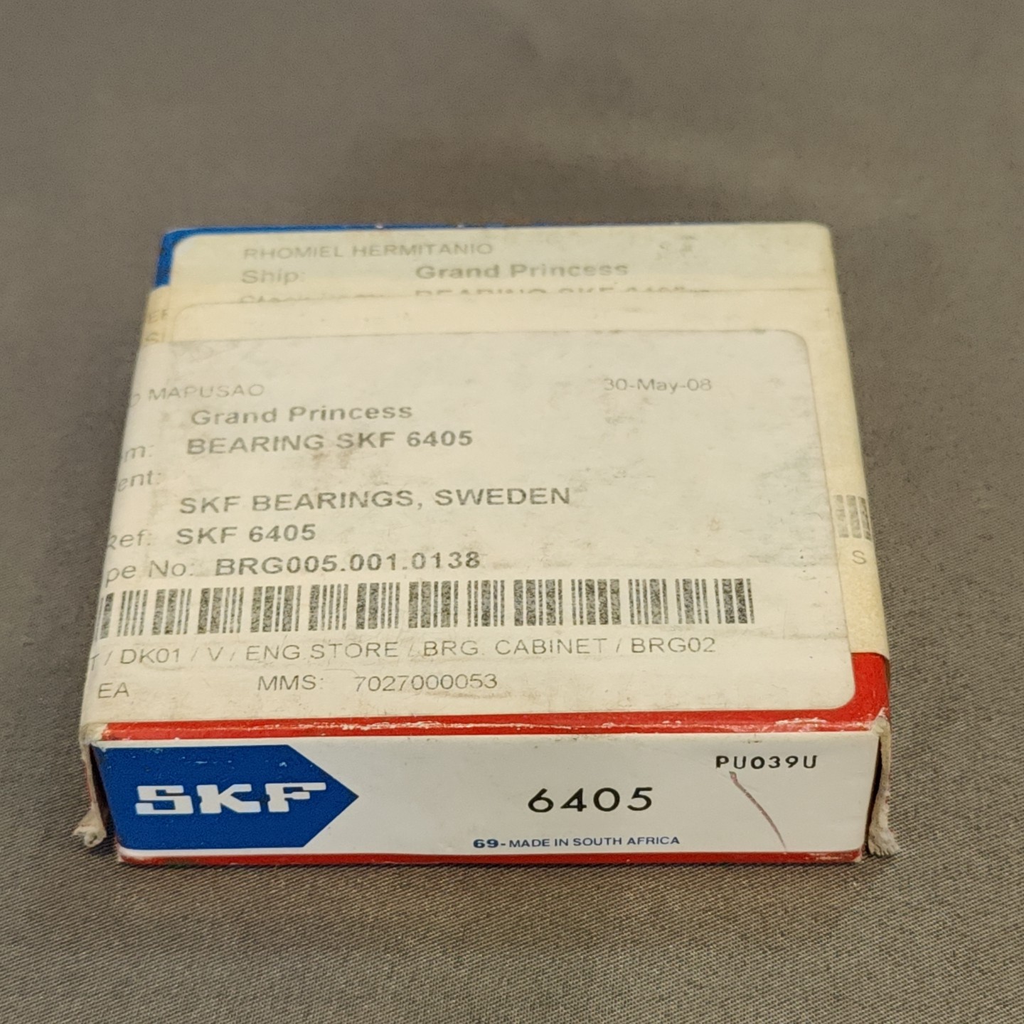 SKF 6405 Deep Groove Ball Bearing 25x80x21 mm