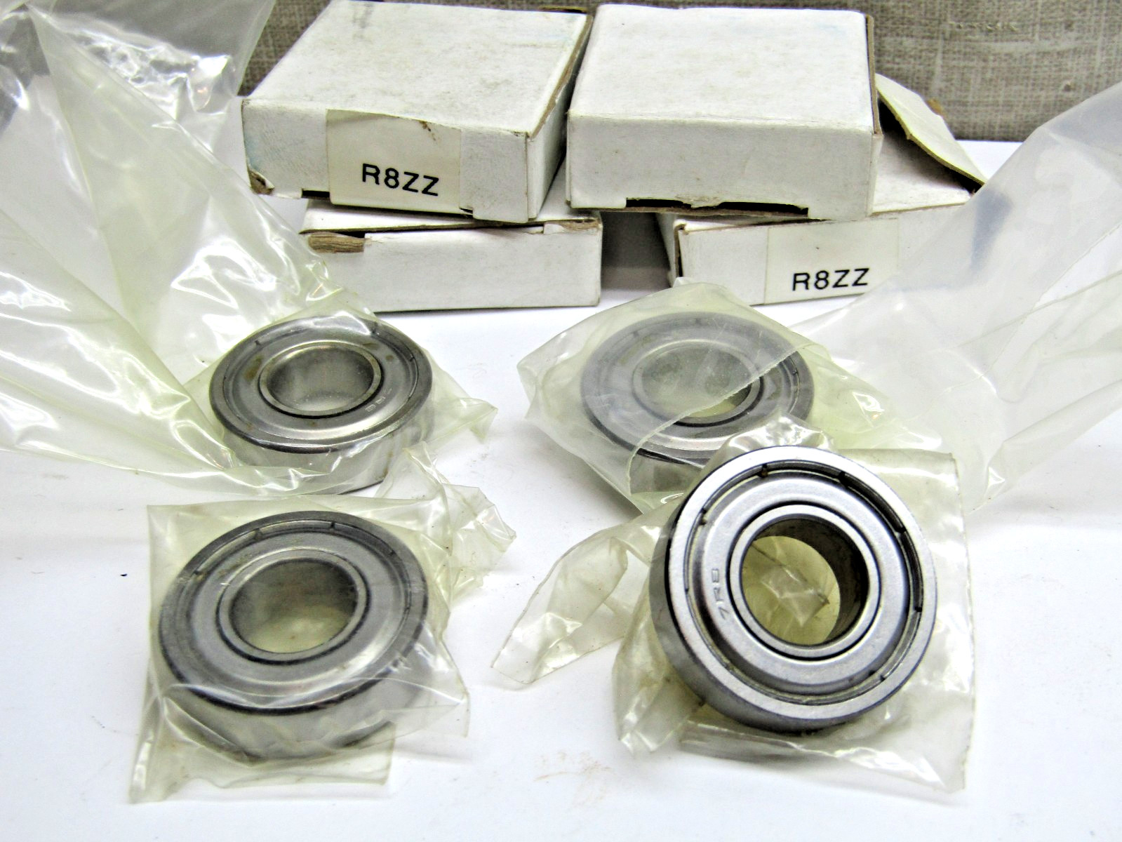 (Lot of 4) 77R8 R8-ZZ 1/2″ X 1-1/8″ X 5/16″ Metal Shielded Bearing