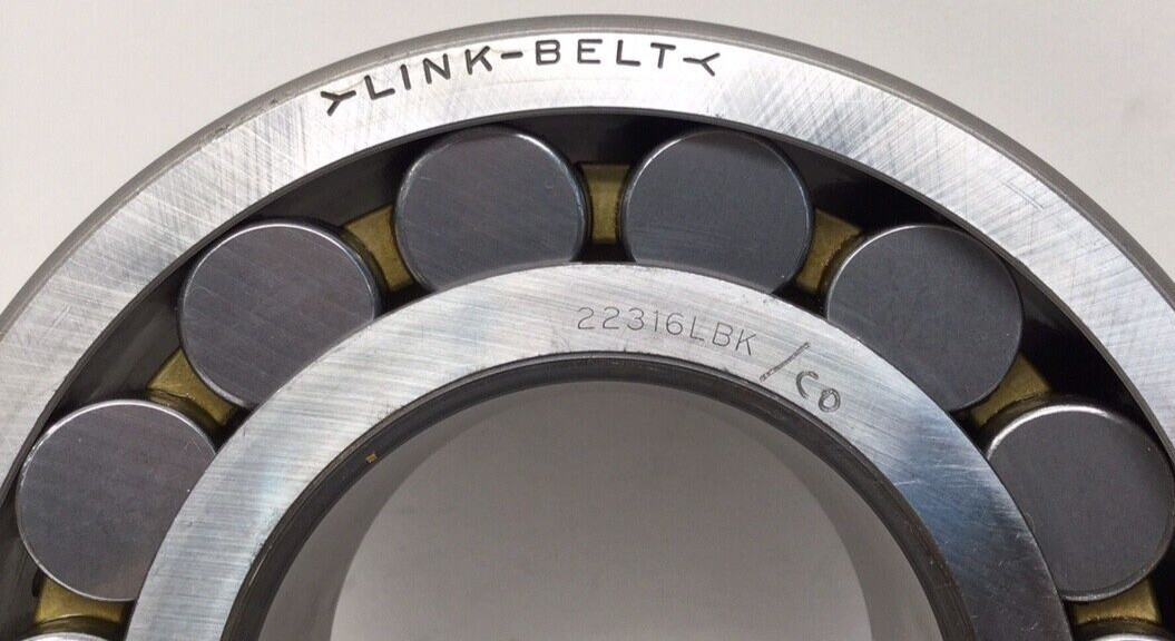 Link-Belt 22316LBKCO Spherical Roller Bearing Tapered Bore 80mm-84.5mm 170mm OD