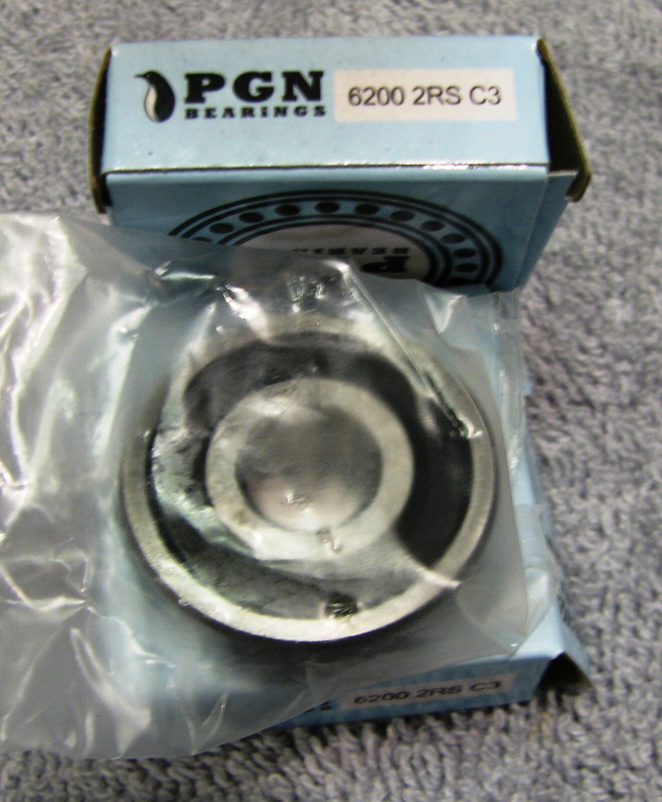 6200-2RS Premium Rubber Seal Ball Bearing C3 EMQ, 10x30x9, 6200 2RS 6200rs