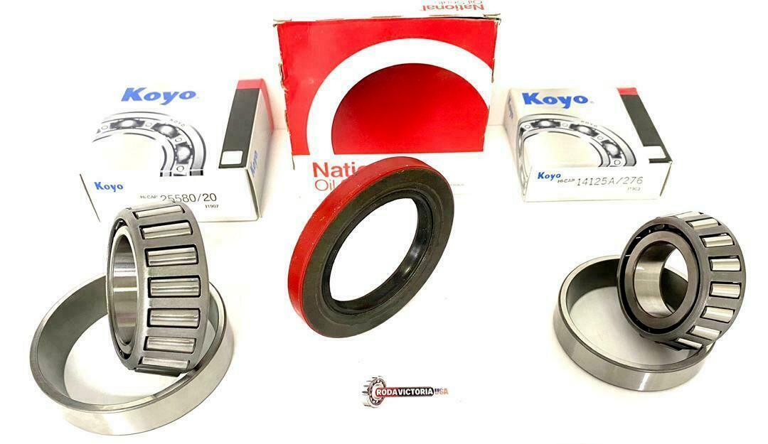 KOYO 25580 25520 14125A 14276 Bearing Seal Grease Set for 7000-lb Trailer Axle !