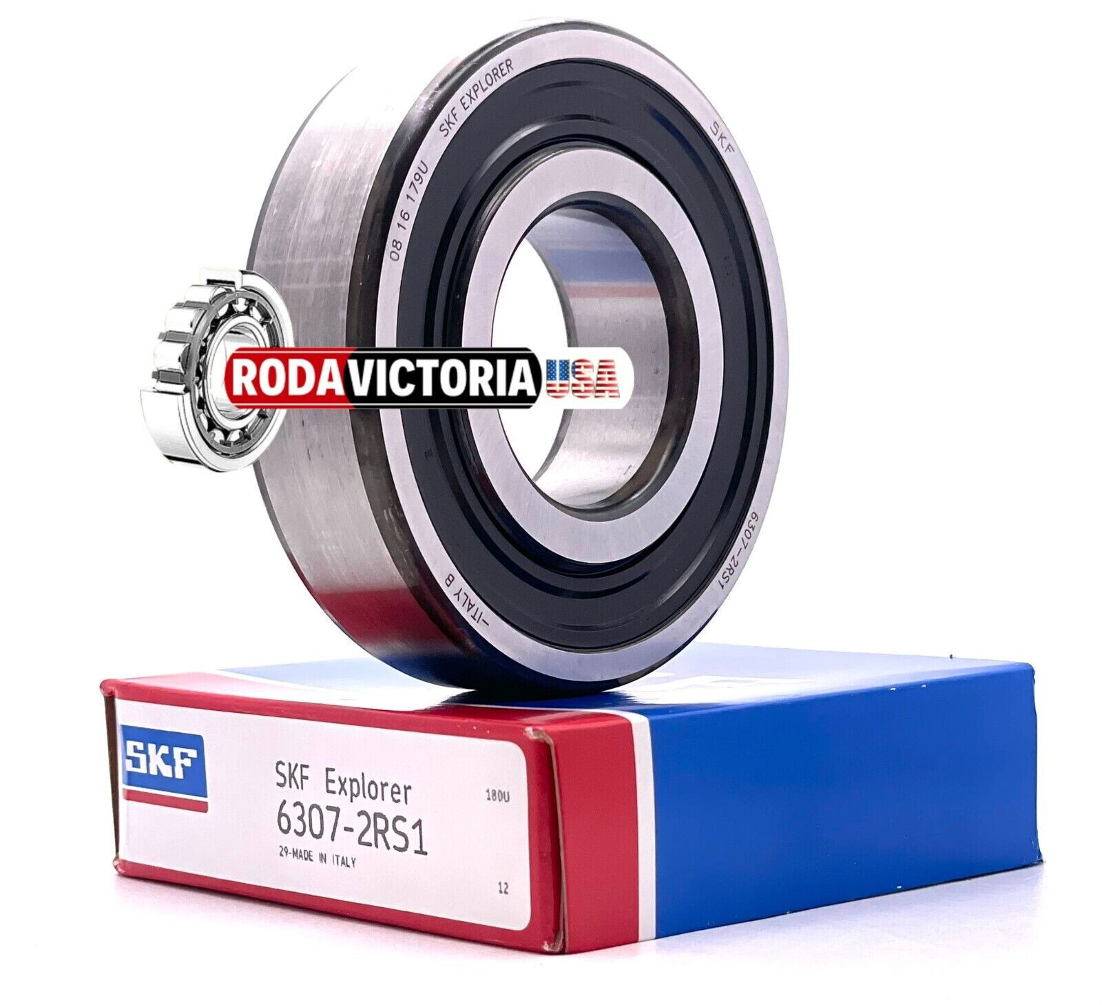SKF 6307 2RS1 DEEP GROOVE BALL BEARING, RUBBER SEALED 35x80x21 mm
