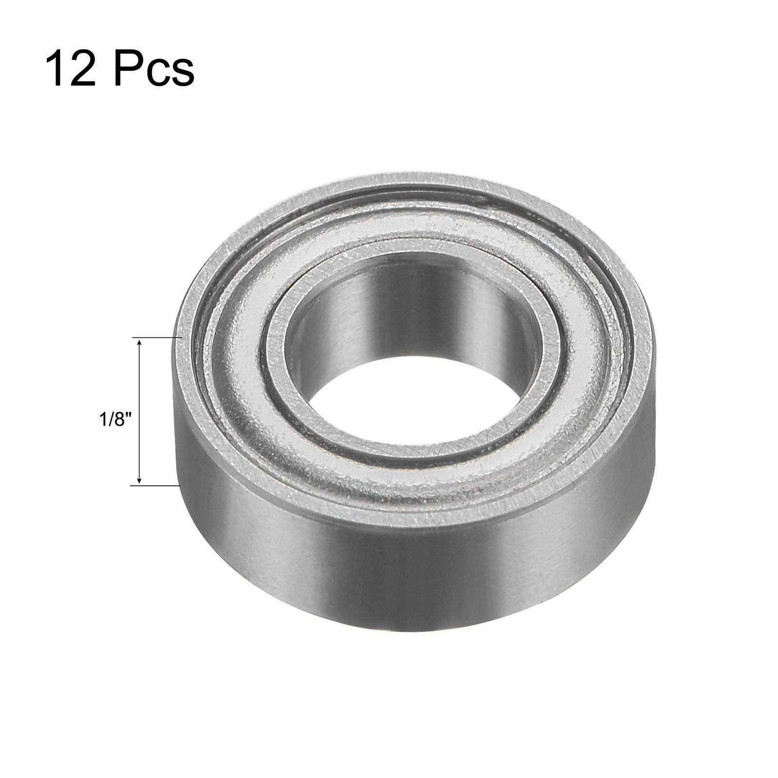 12Pack Bearing Accessory Kit 3/16″ ID 3/8″ OD 1/8″ Thick Top Mounted Bearings