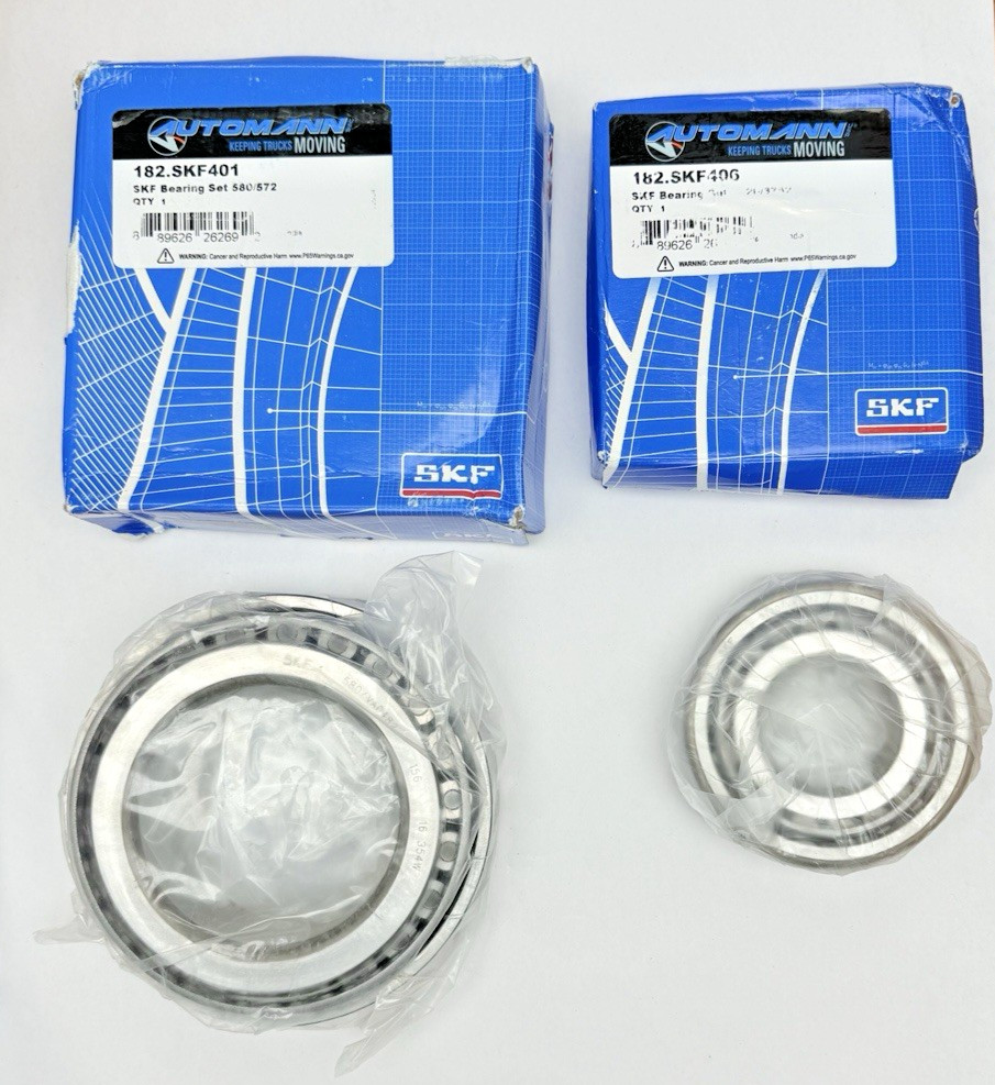 Set Of 2, SKF Bearings, 1, 182.SKF401 and 1, 182.SKF406