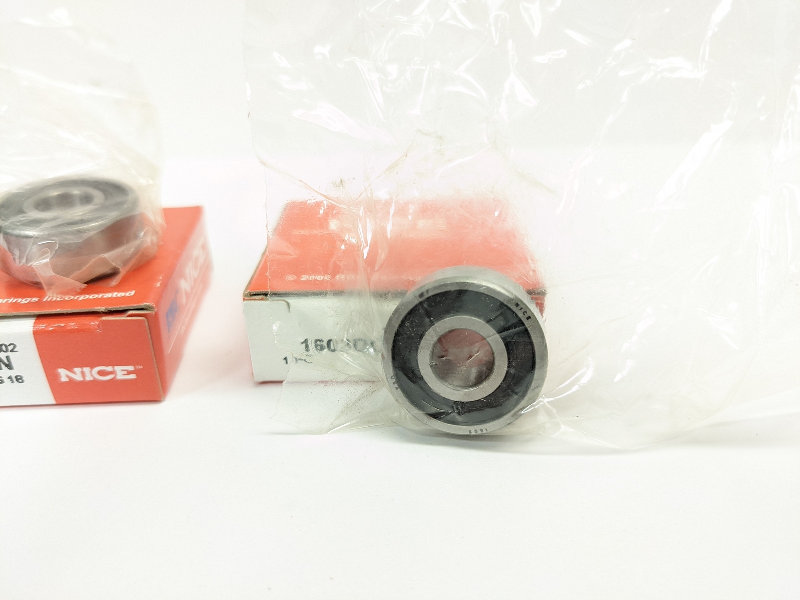 NICE/RBC 1603DCTN Lot of 2 Bearing Double Rubber Seal 0.3125″0.8750″0.3438″ New