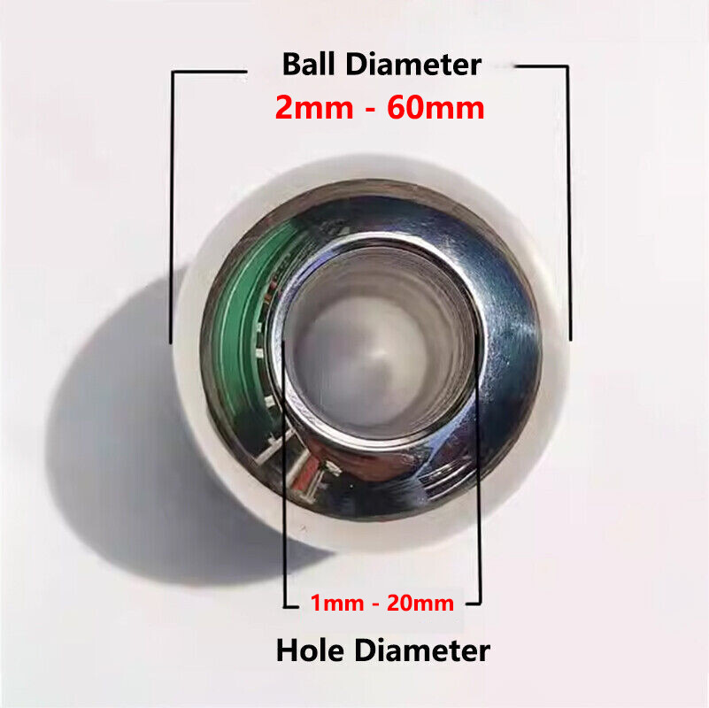 Ø 2mm-60mm Stainless Steel Ball Bearing Round Ball With Through Hole Unthreaded