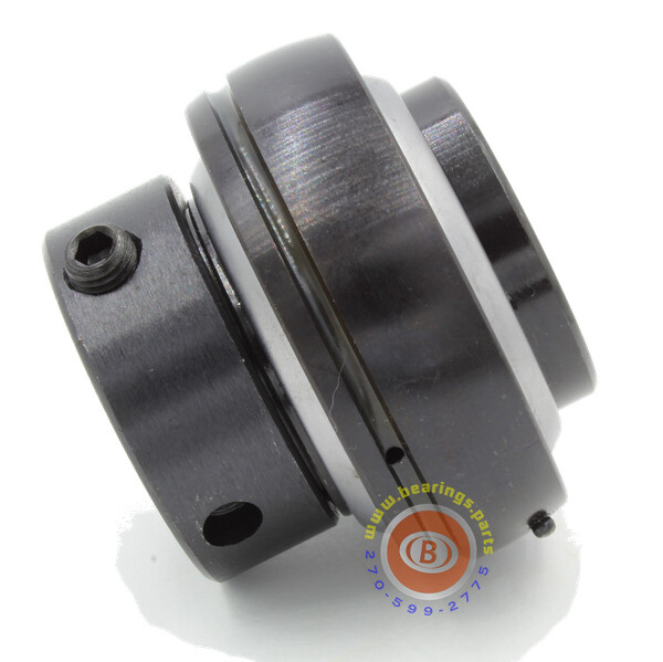 HC206-20R3BO Insert Bearing w/ Collar, BLACK OXIDE, TRIPLE-LIP SEAL