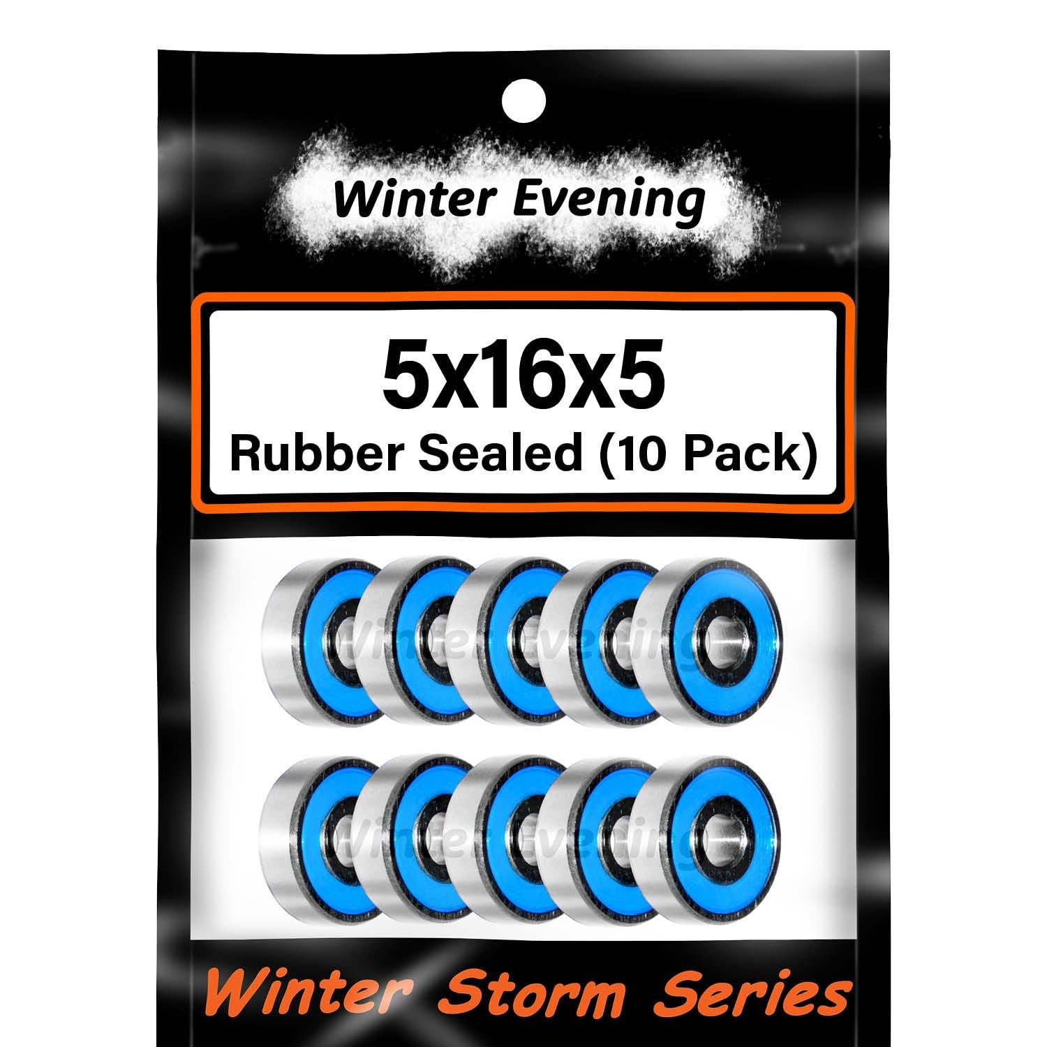 5x16x5mm | 625-2RS 10 Rubber Sealed Bearings