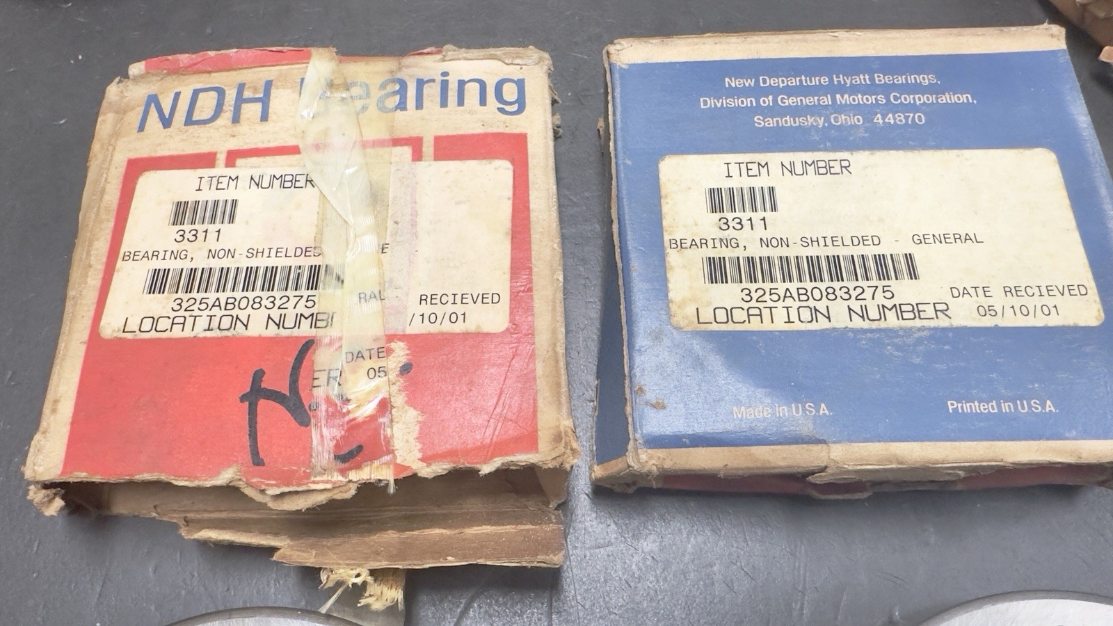 New Departure 3311 New Open Box OLD Stock Non-Shielded – Qty. (2) Free Shipping