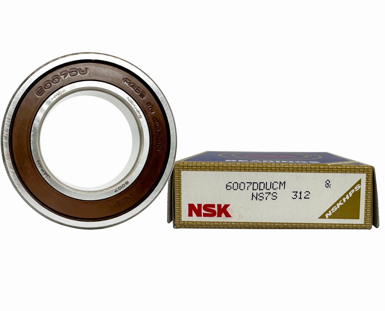 2PCS NSK 6007DDU 6007VV 35X62X14MM Double Rubber Bearings Made In Japan 6007-2RS