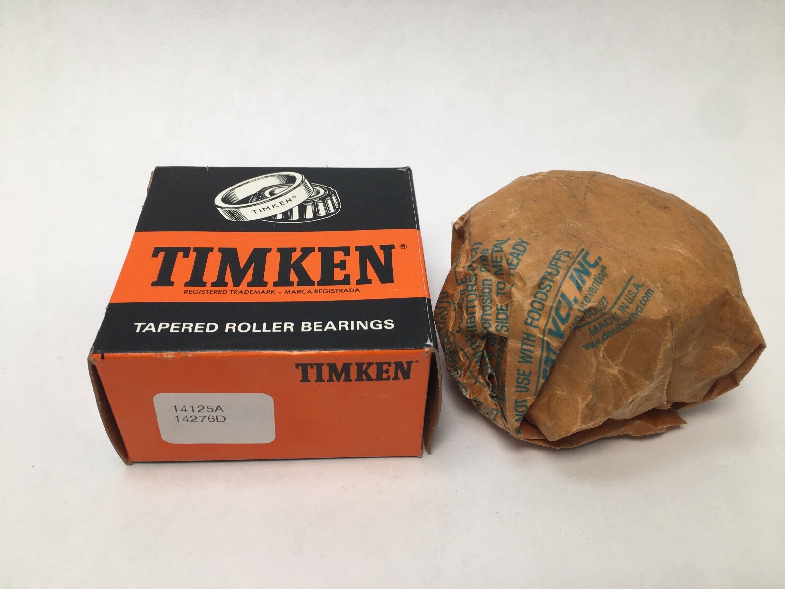 Timken 14125A/14276D Double Taper Bearing Cone & Cup 1-1/4″ ID 2.717″ OD USA