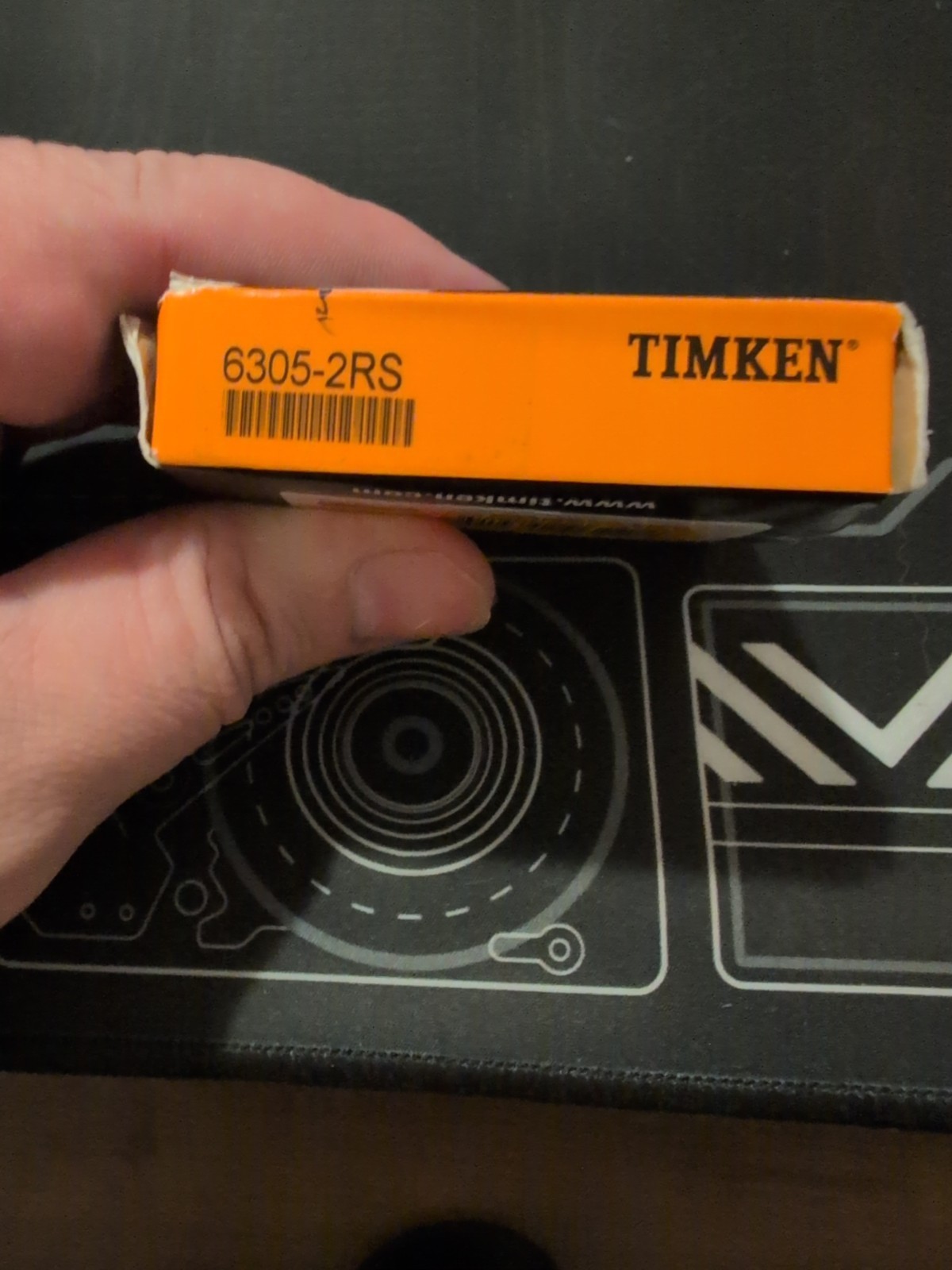 USA TIMKEN 6305-2RS 25X62X17MM Double Rubber Seal Ball Bearings