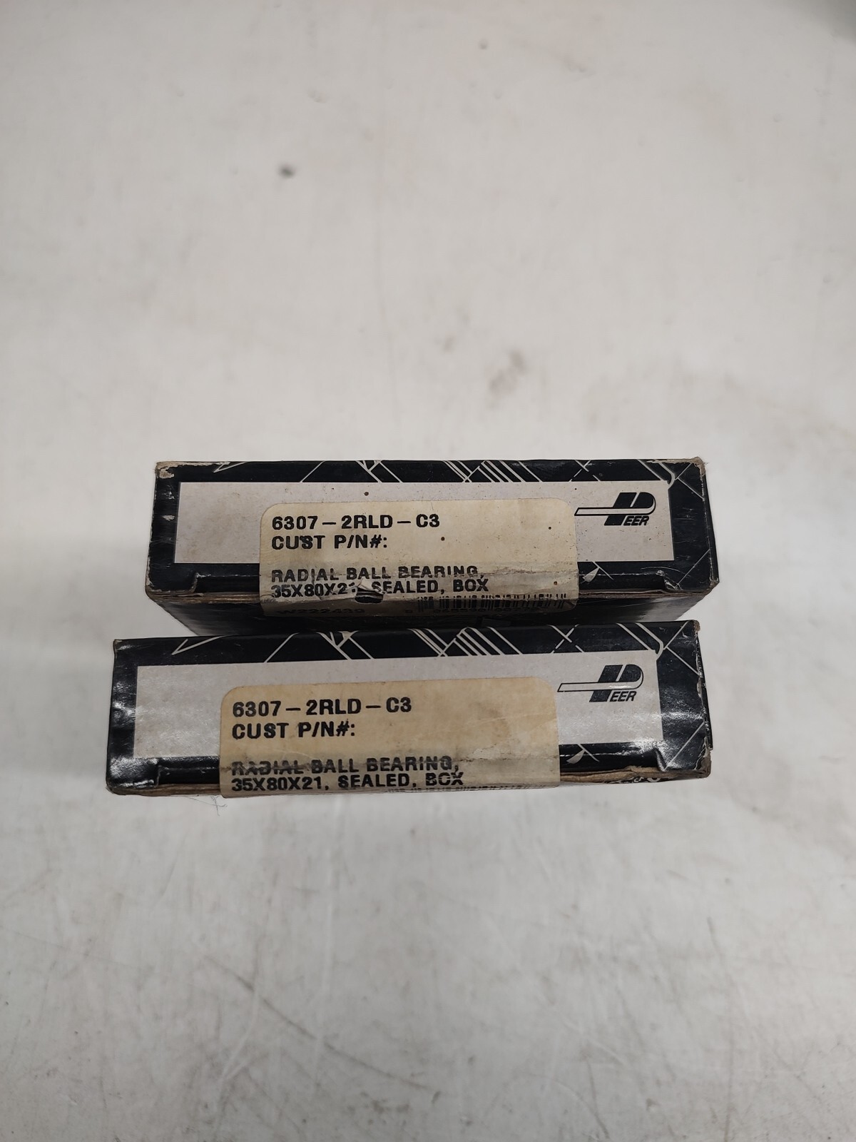 (2ea) 6307-2RLD C3 PEER BEARING NEW 35x80x21 6307-2RSC3 Sealed