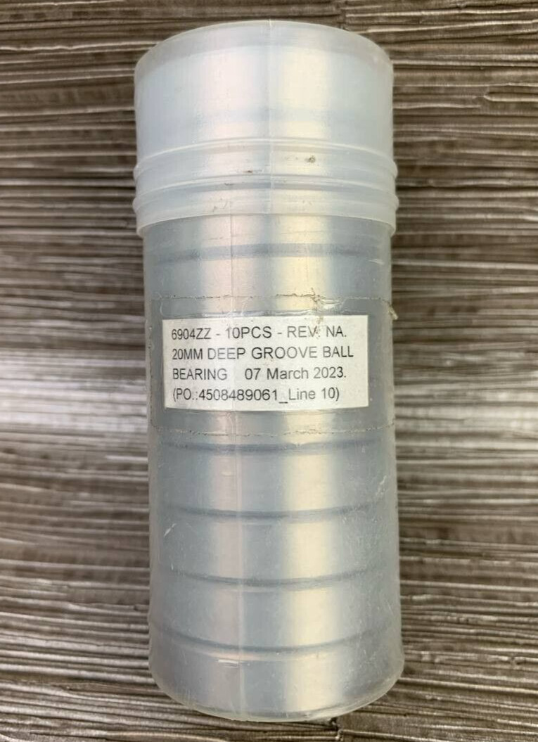 Lot of 10 – 6904ZZ 20mm Deep Groove Ball Bearing
