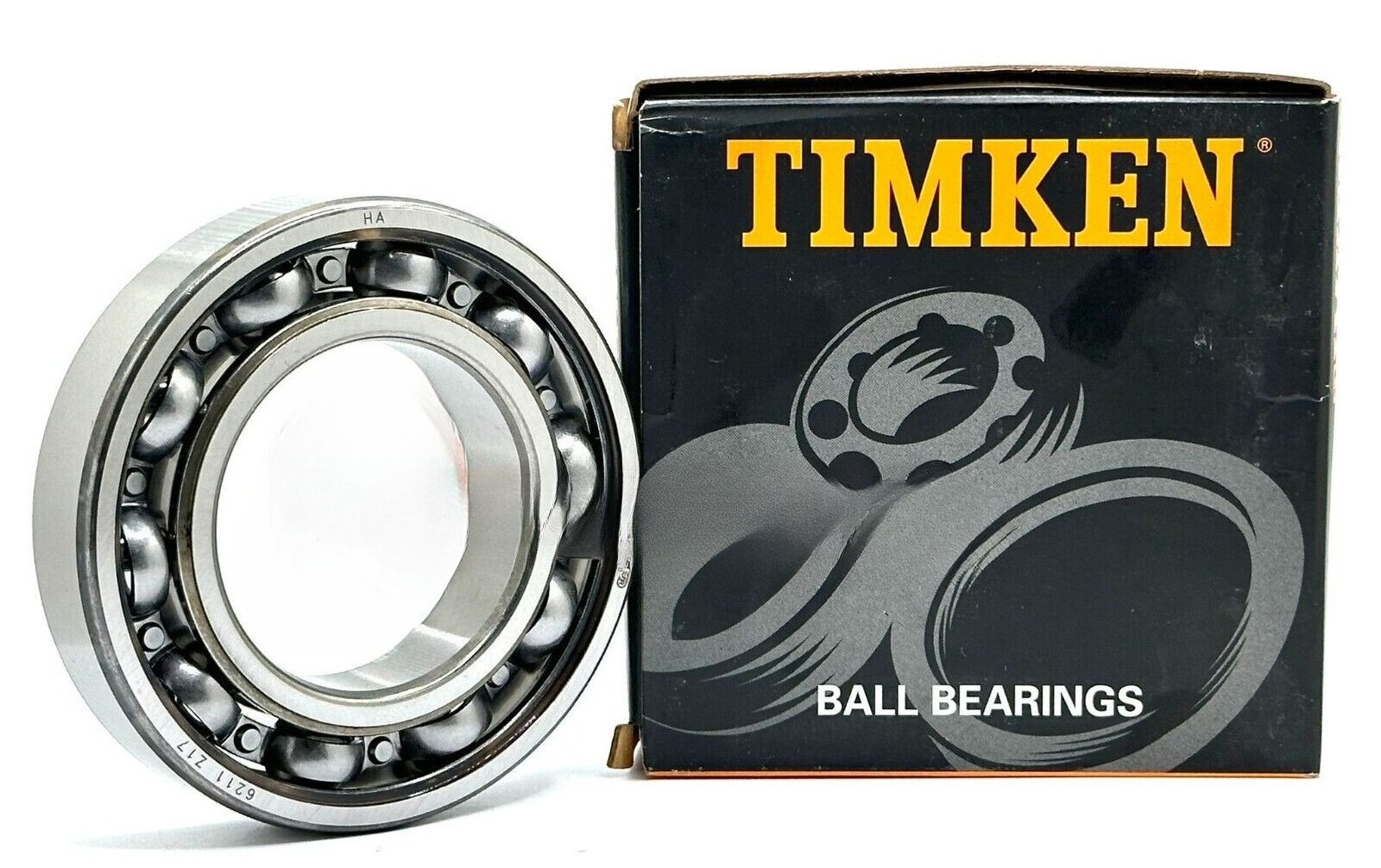 TIMKEN 6211 C3 DEEP GROOVE BALL BEARING, OPEN SEALS 55x100x21mm