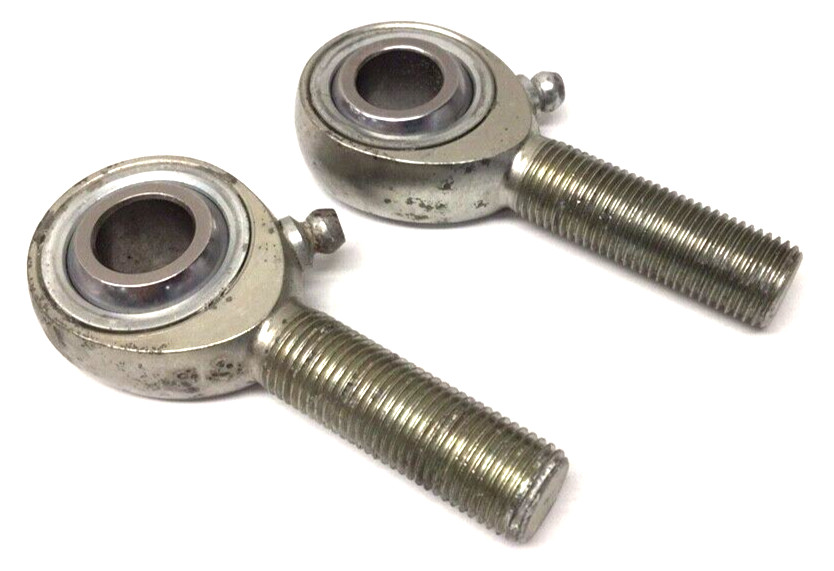 NRE MTSML8 Used Male Rod End 1/2″-20 LH Threads 1/2″ Bore W/Zerk (Pack Of 2)