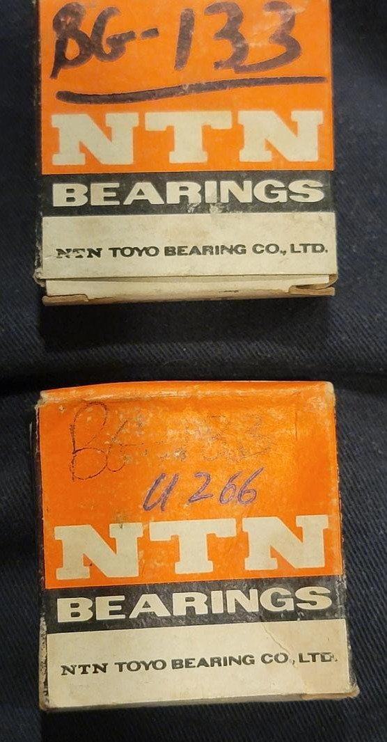Lot of 2 New NTN 1L005 / R8ZZ Radial Ball Bearings Double Shielded Japan