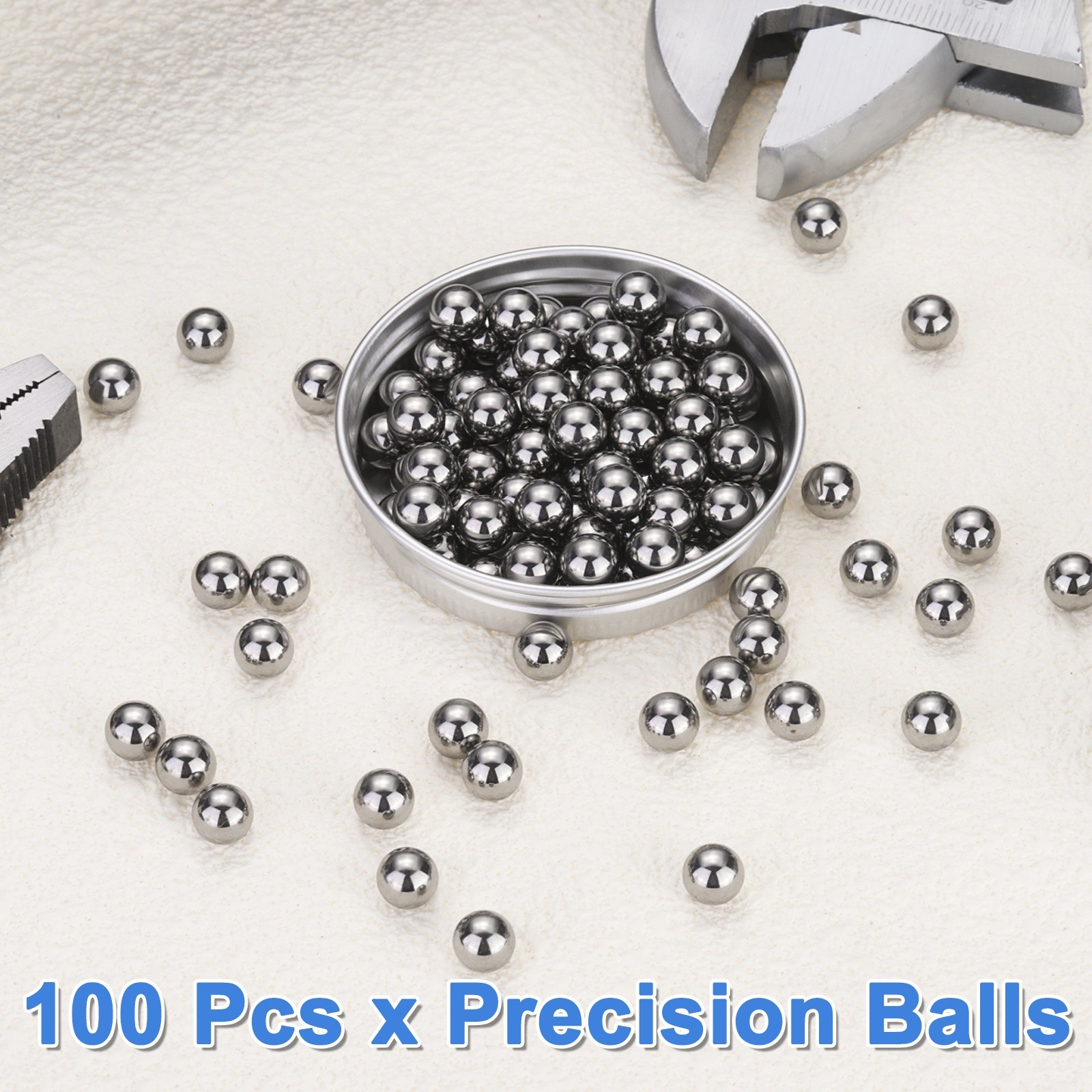 100pcs Precision Balls 9/32″ Diameter G100 Solid Chrome Steel Bearing Balls