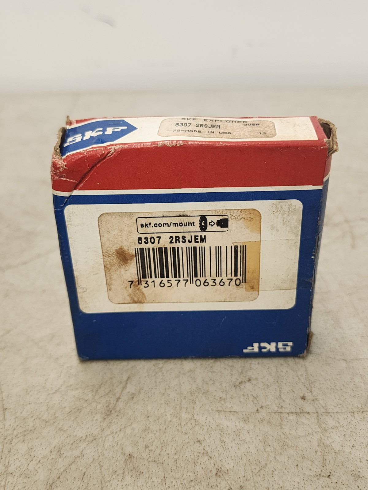 (2) SKF 6307-2RS JEM 35mm X 80mm X 21mm Sealed Bearing Made in USA