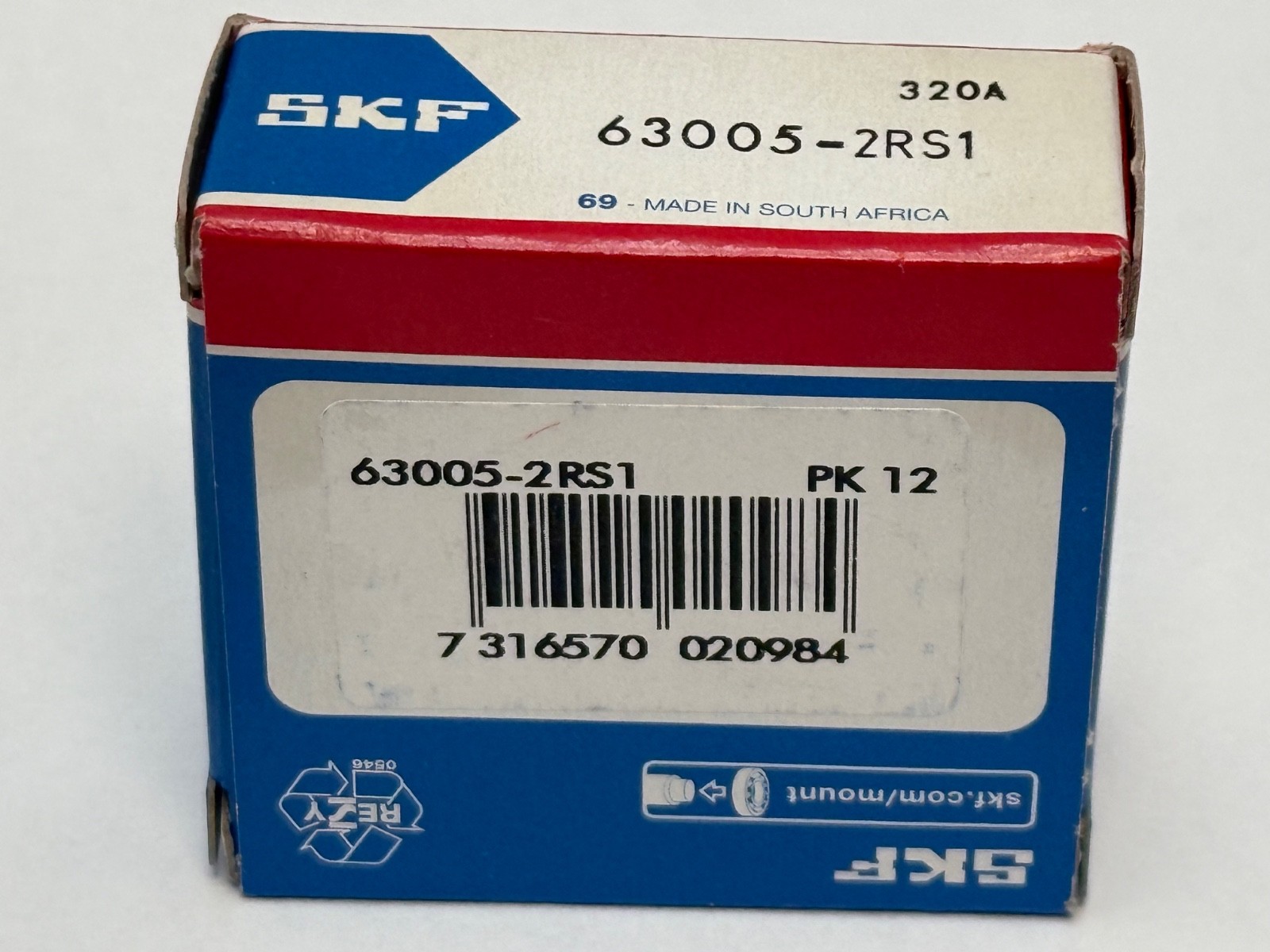 SKF 63005-2RS1 Bearing Rubber Seals 25x47x16 mm 63005 2RS 2RS1 63005RS