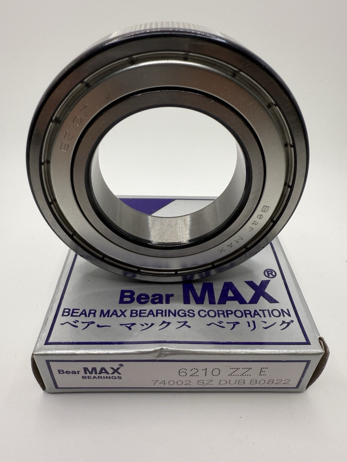 4 pcs BearMAX 6210-ZZ EMQ 50x90x20mm Metal Seal Deep Groove Ball Bearings 6210ZZ