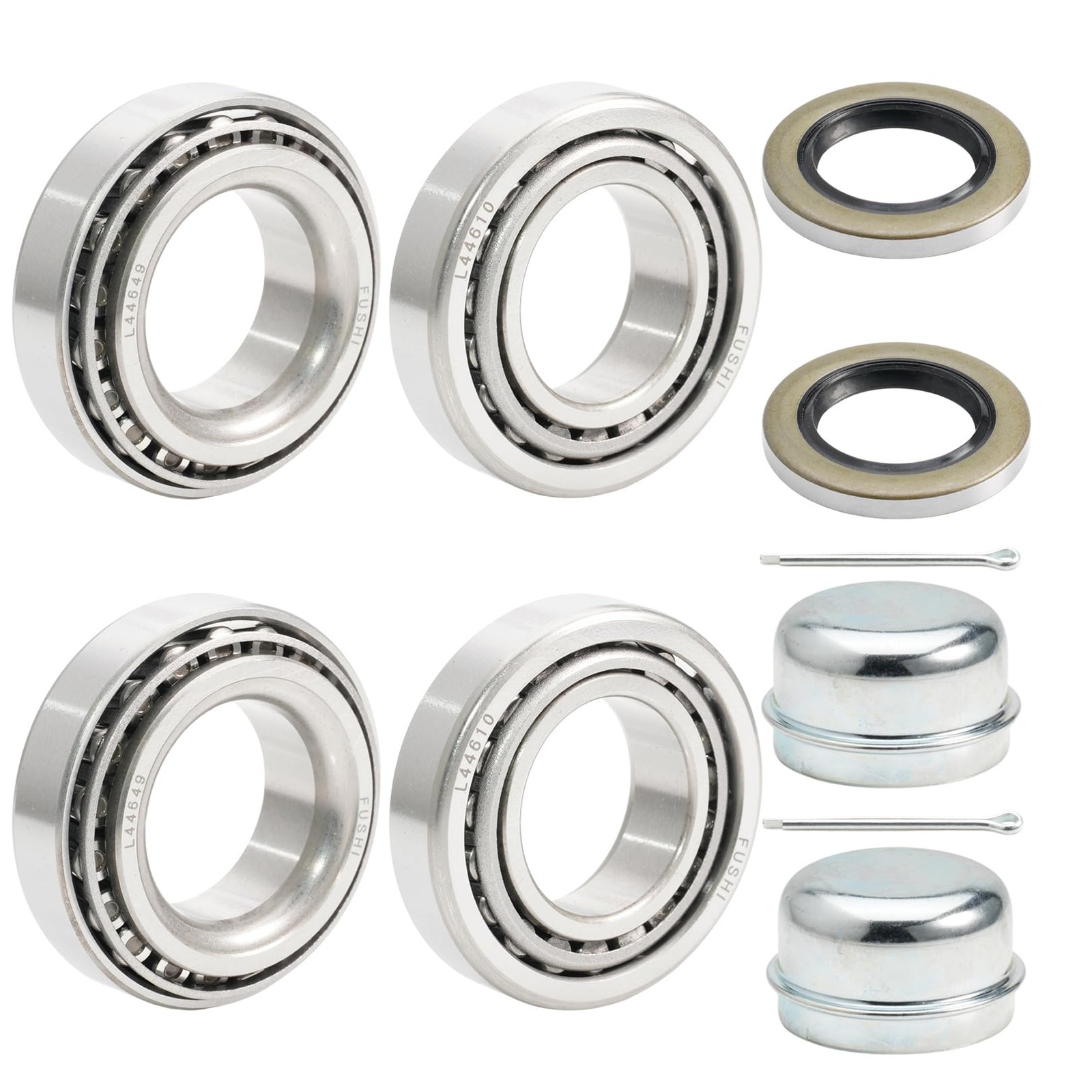 FUSHIBEARING 1-1/16” Axles Trailer Wheel Hub Bearings Kit L44649/L44610