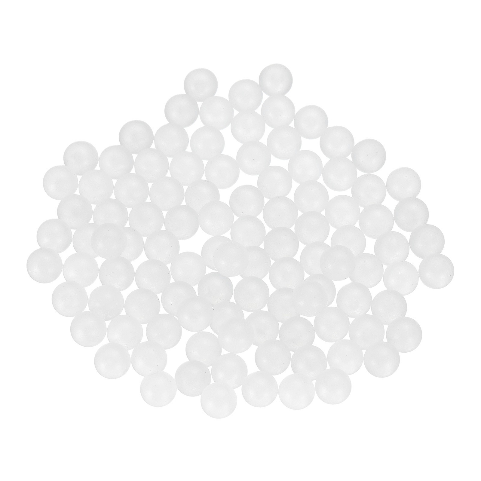 100pcs PP Plastic Bearing Balls 5mm Solid Plastic Balls G2 Precision, White