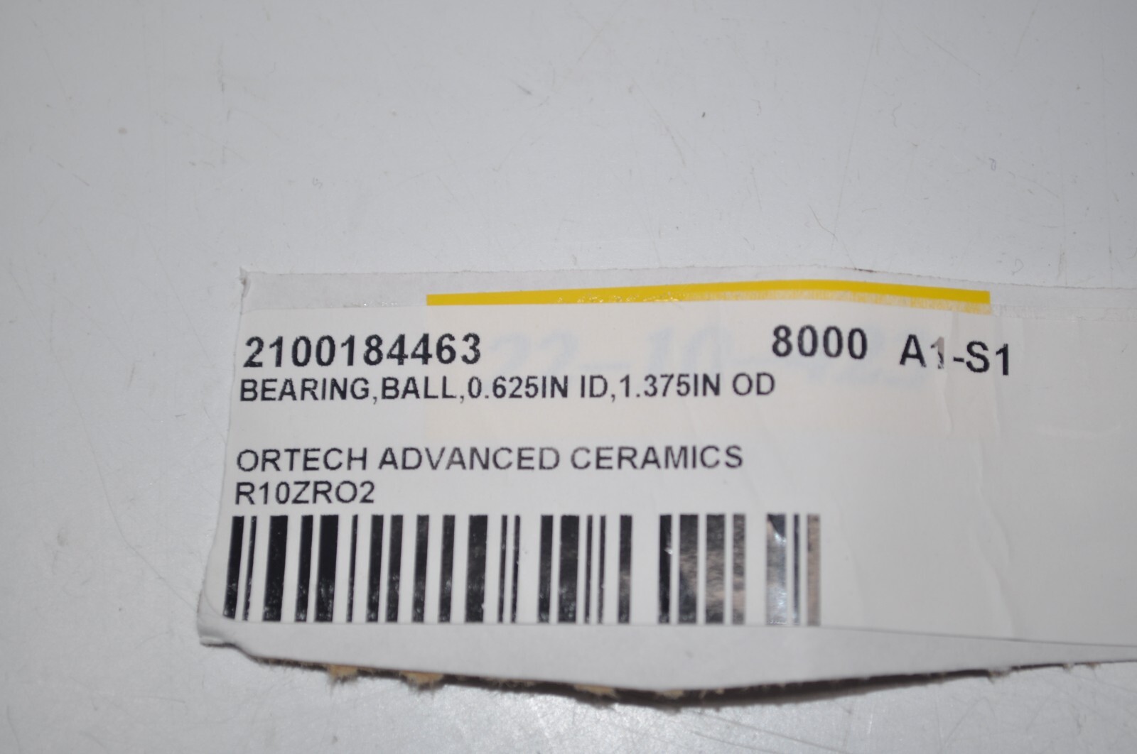 NEW Ortech Advanced Full Ceramic Radial Ball Bearing .625″ ID/ 1.375″ OD R10ZR02