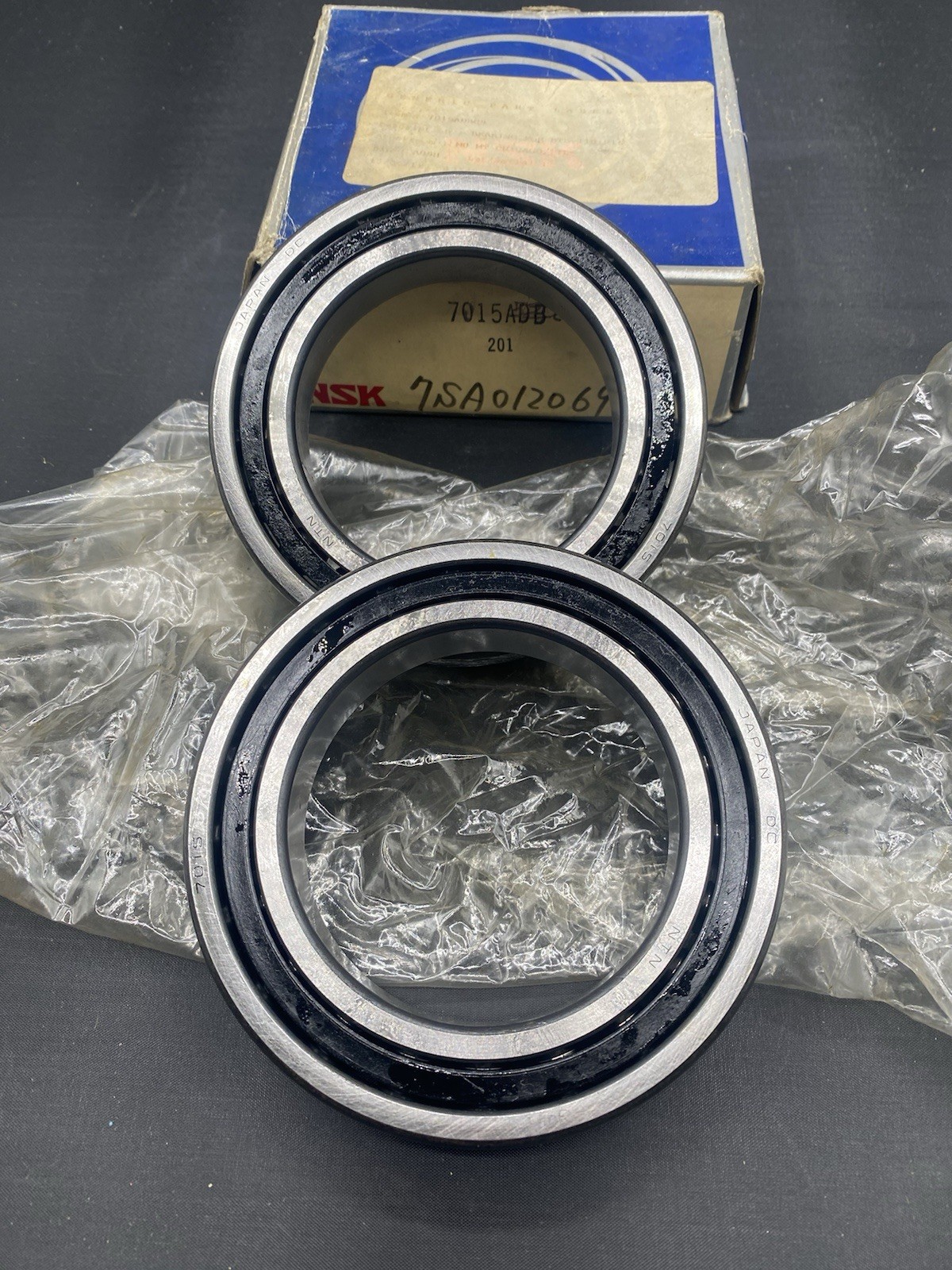 NTN 7015 Angular Contact Bearings 1 Pair Come In NSK Box NOS B3