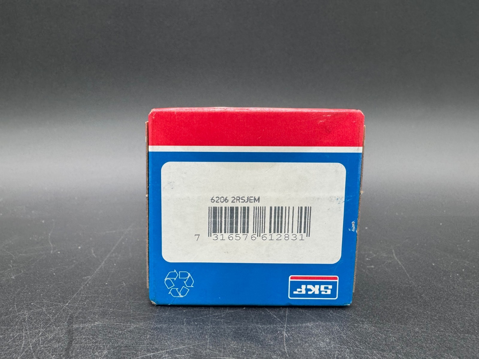 One (1) SKF 6206 2RSJEM Deep Groove Ball Bearing, Single Row, Double Seal USA