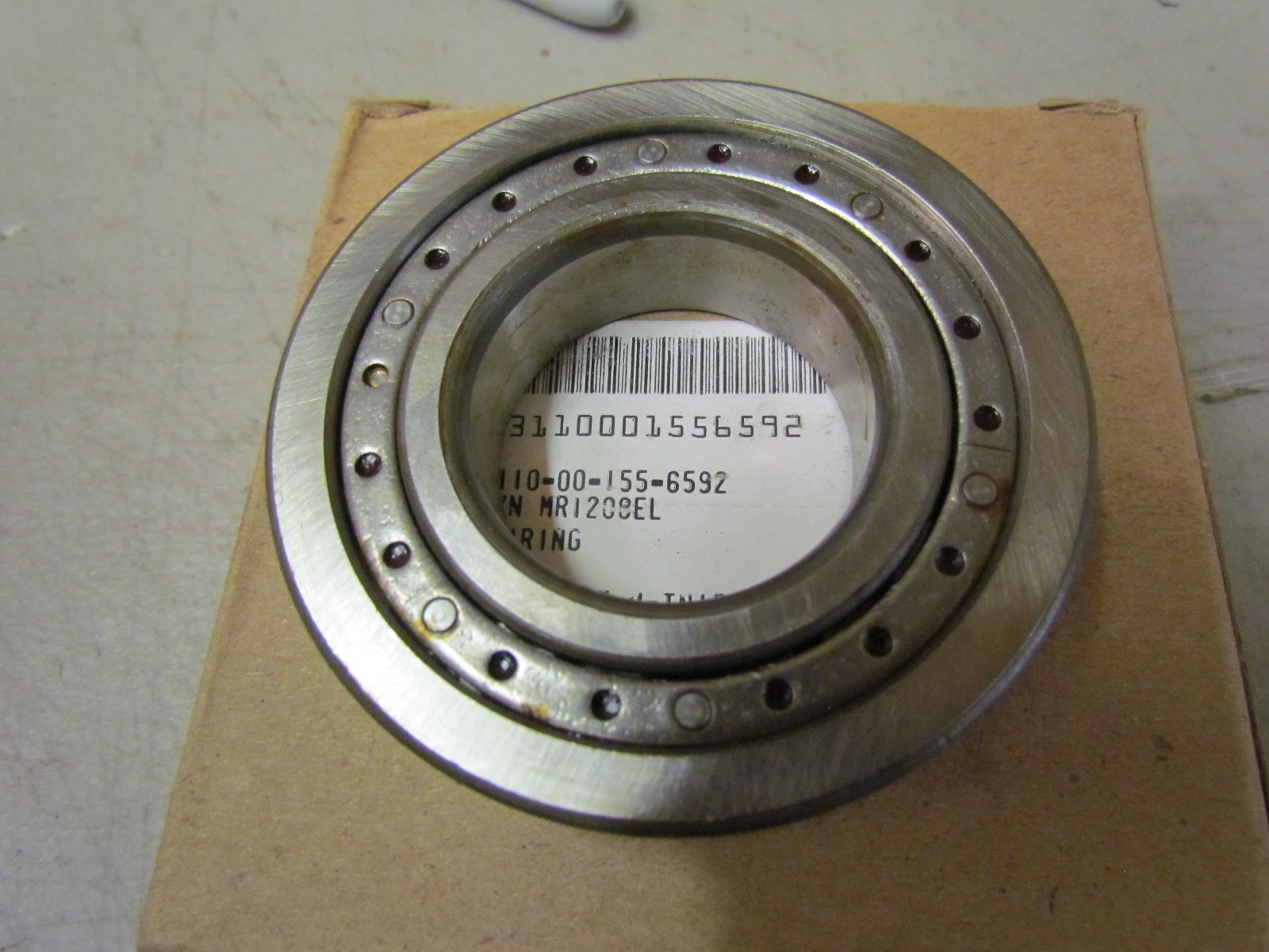 New Old Stock Military Spec Bower MR1208EL Cylindrical Roller Bearing