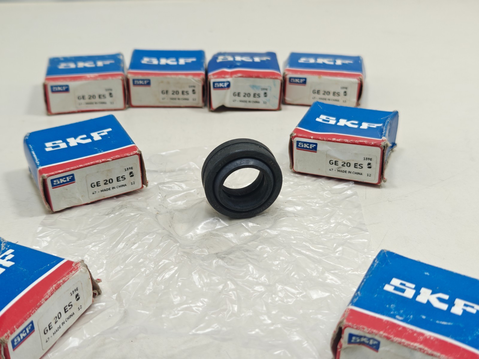 (Qty.8) GE20 ES SKF Radial Spherical PLain Bearing GE20ES 20x35x12mm Pack Of 8