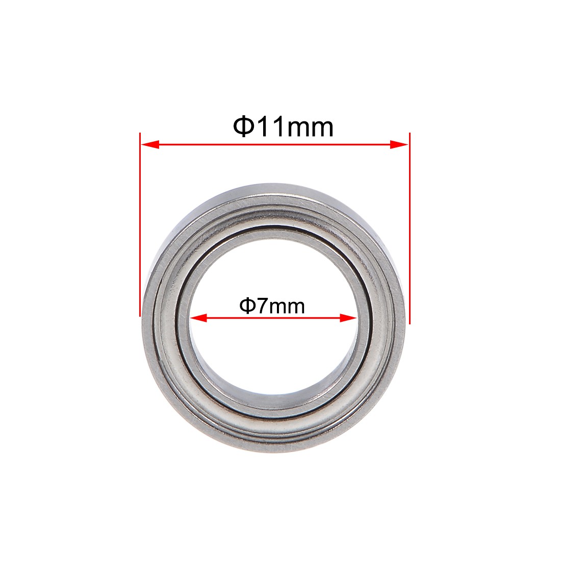 MR117ZZ Deep Groove Ball Bearing 7x11x3mm Double Shielded Chrome Bearings 5pcs
