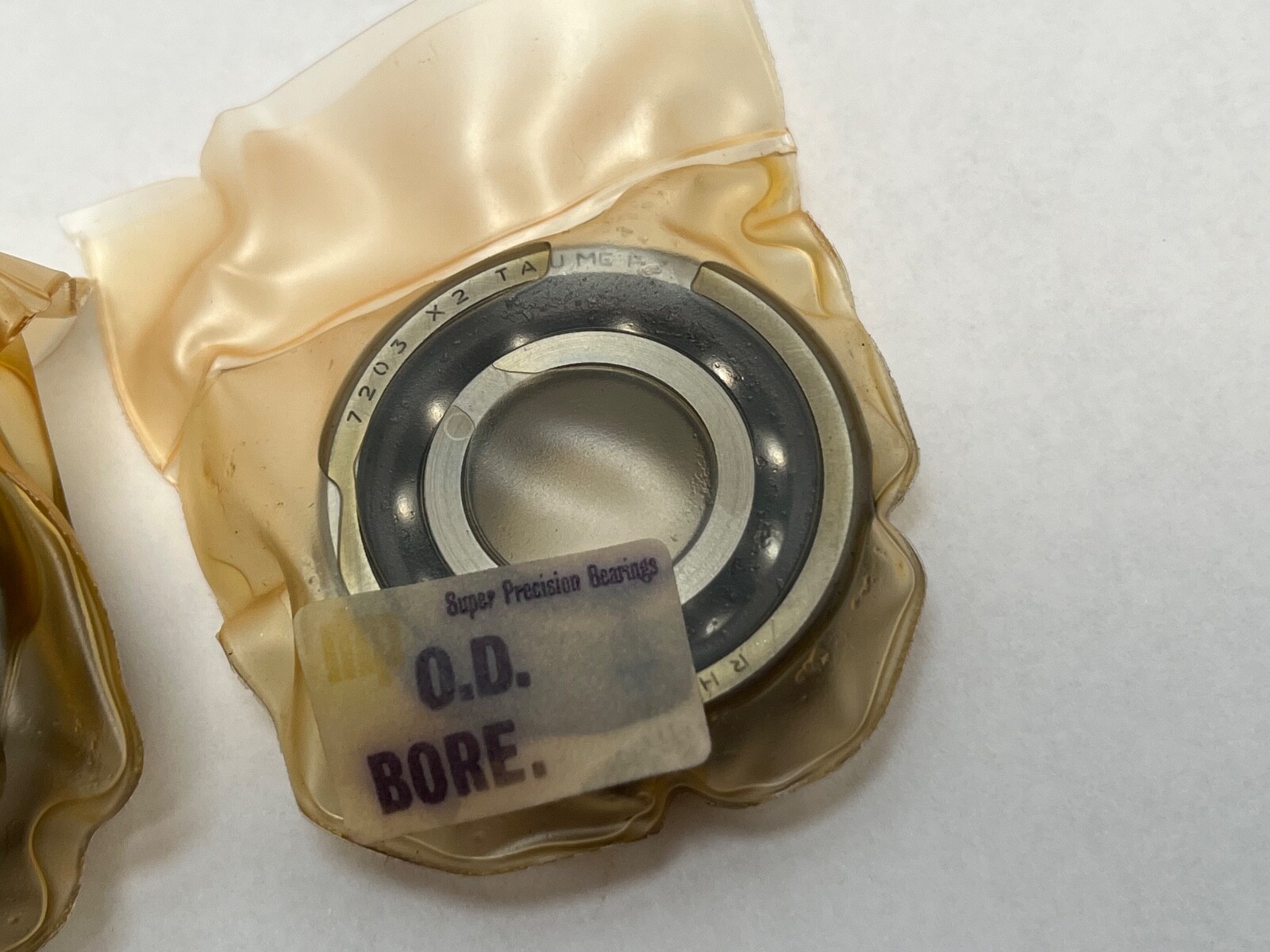 RHP 7203CTDUMP4 Angular Bearing 17x40x12 mm 7203C 7203-C-T-DUM-P4 England 2 Pcs