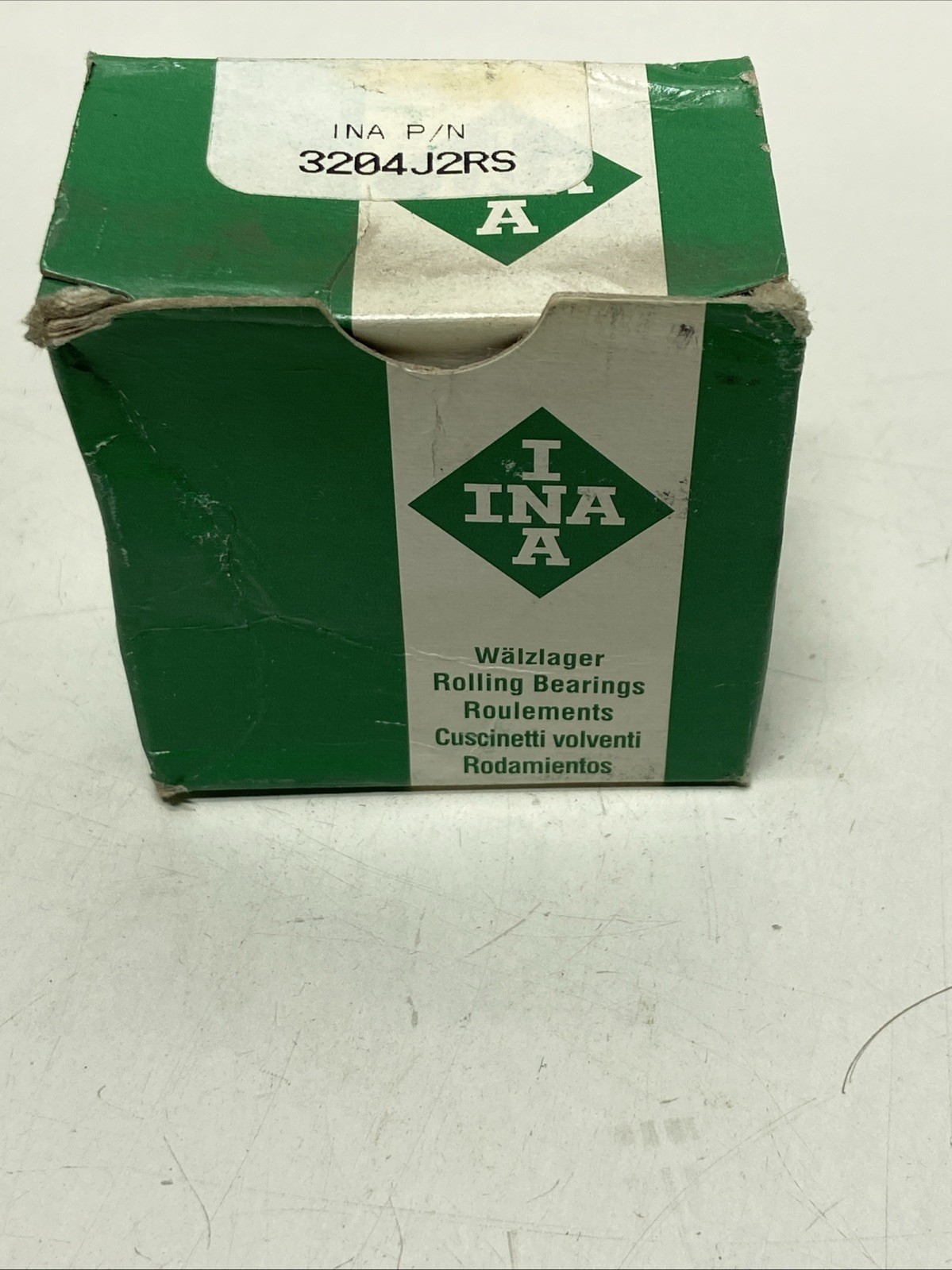 INA 3204J2RS Angular Contact Ball Bearing 47mm OD, 20mm Bore (NEW IN BOX)