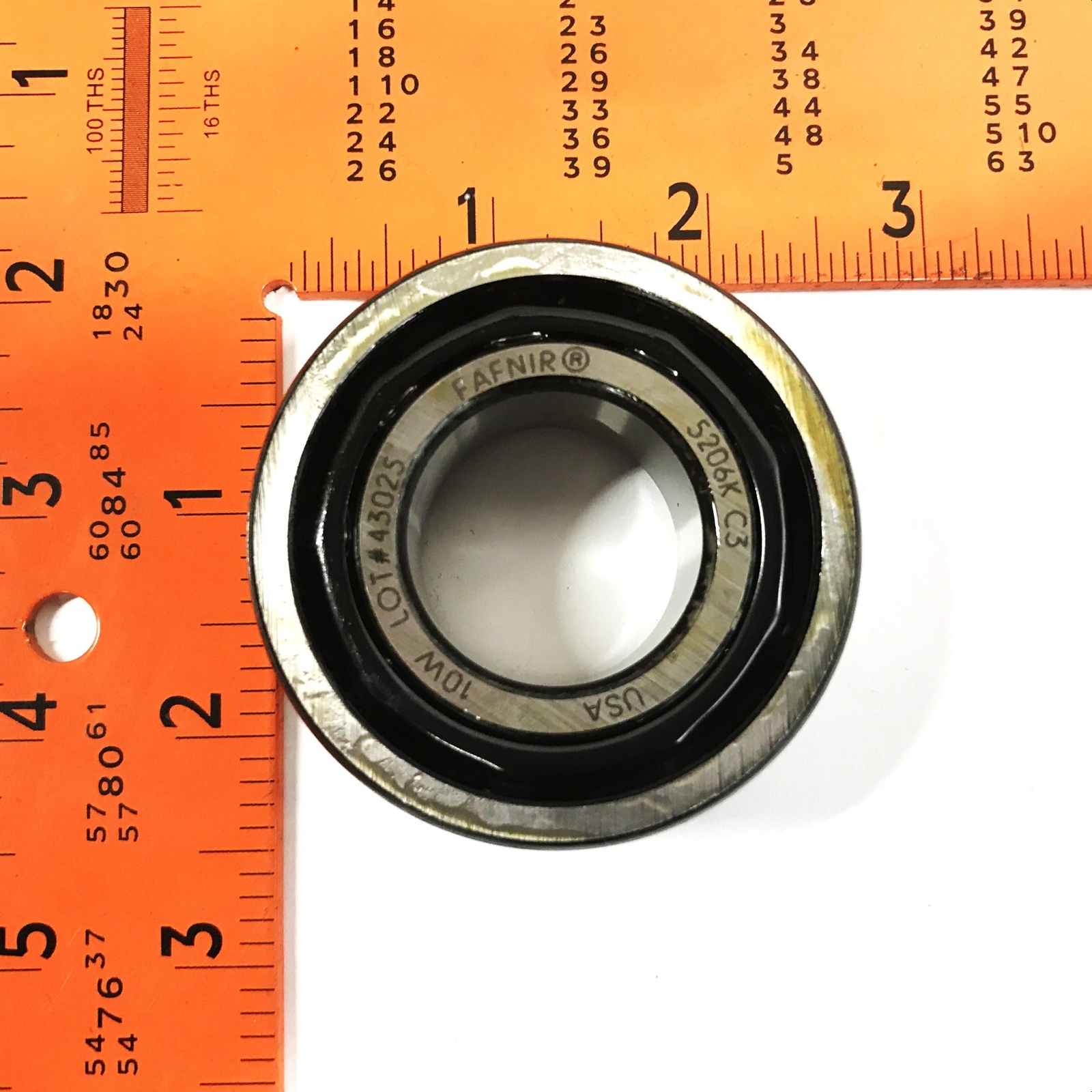 ?Timken 2-3/8 inch Double Row Ball Bearing 5206K NOS
