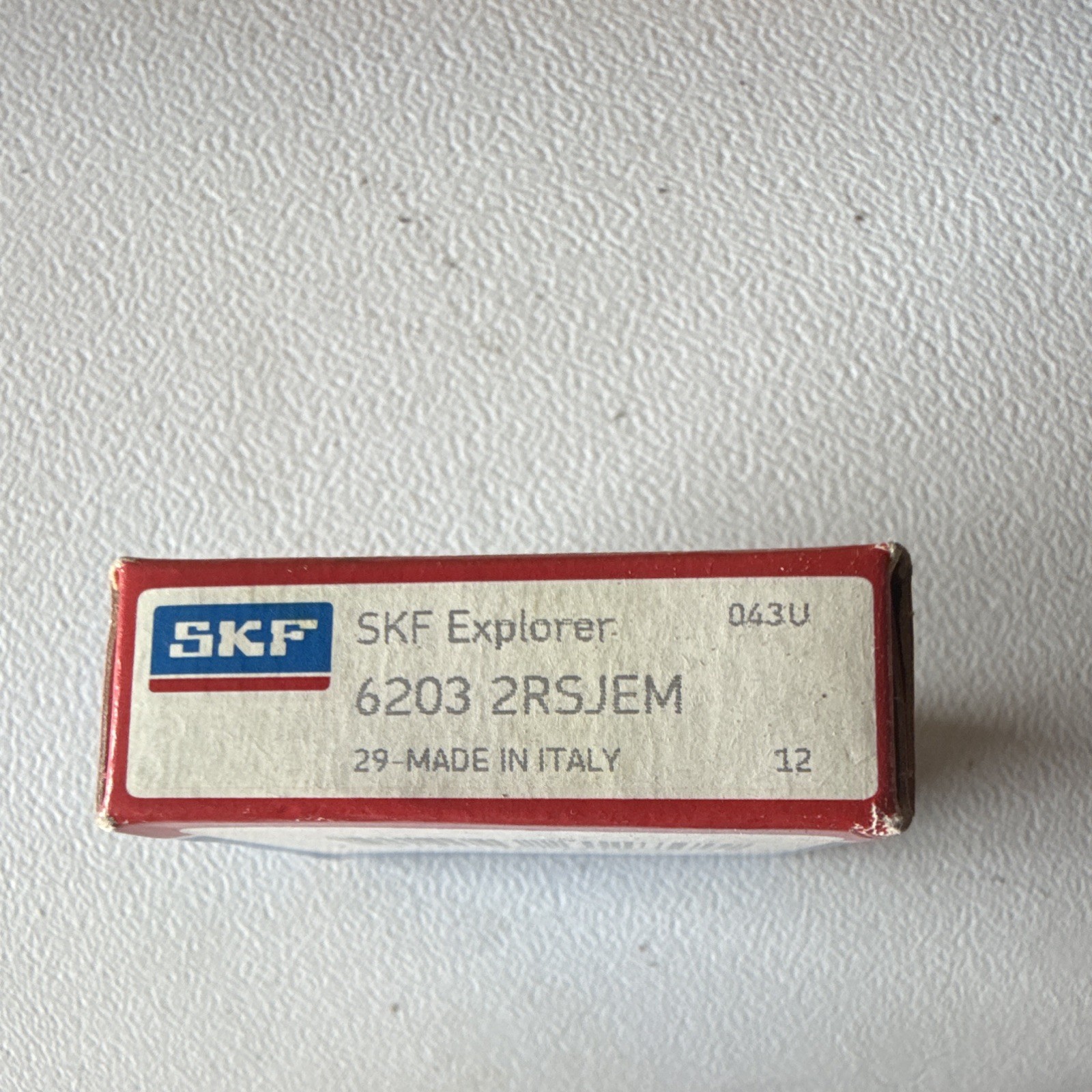 SKF Explorer 6203 2RSJEM Ball Bearing 17mm Bore 40mm OD 12mm Steel