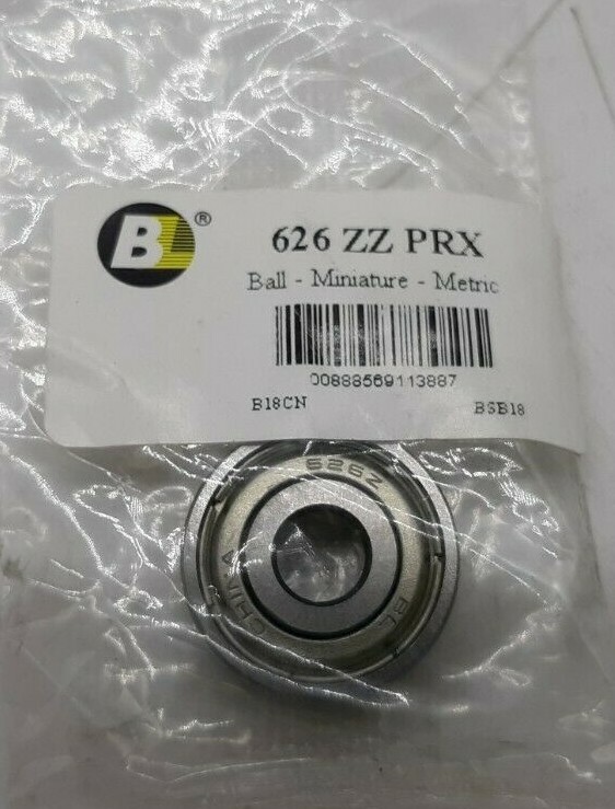 BL 626 ZZ PXR Bearing (Lot of 4)