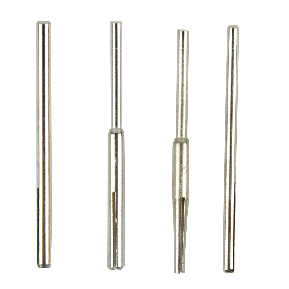 12x 2.35/3.0mm Sandpaper Abrasive Straight Split Mandrels Clip Type Rotary Tool