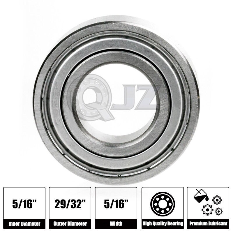 [Qty.1] 1605-ZZ Deep Groove Radial Ball Bearing [7.938mm x 23.019mm x 7.938mm]