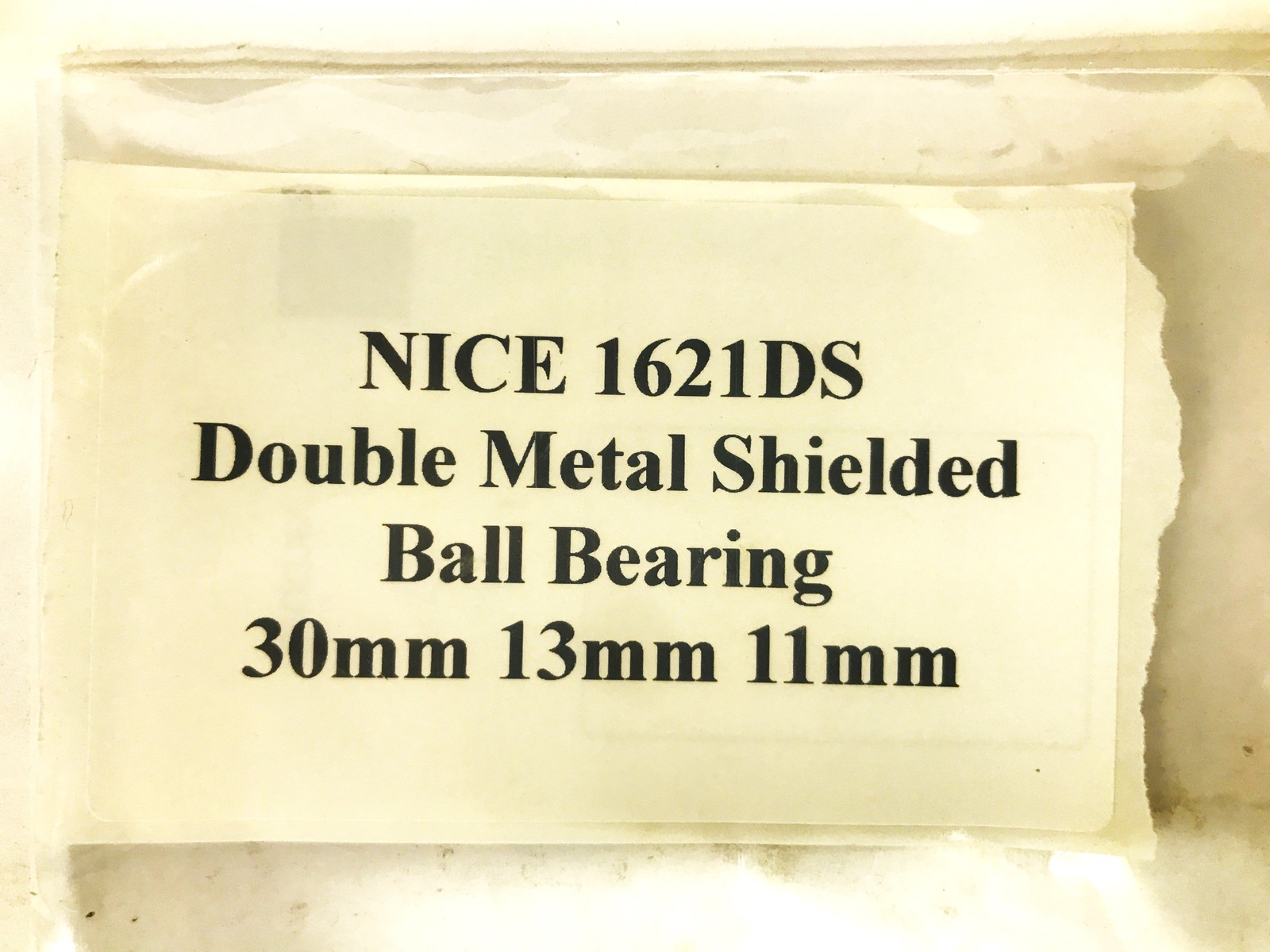 NICE Double Metal Shielded Ball Bearing 1621DS [Lot of 3] NOS