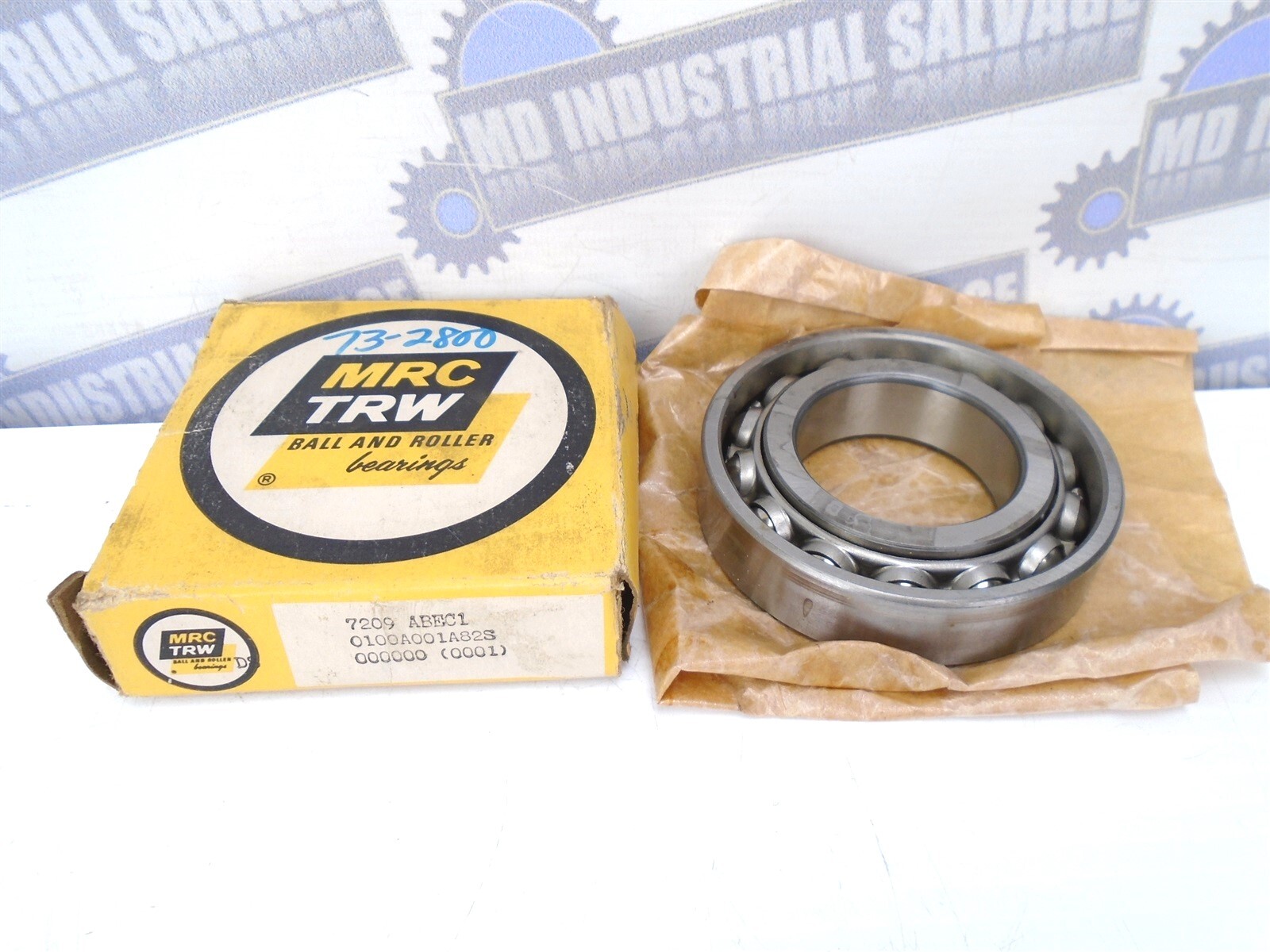 MRC -7209 ABEC1 – ANGULAR CONTACT BEARING Single Row 45x85x19mm 29° (NEW in BOX)