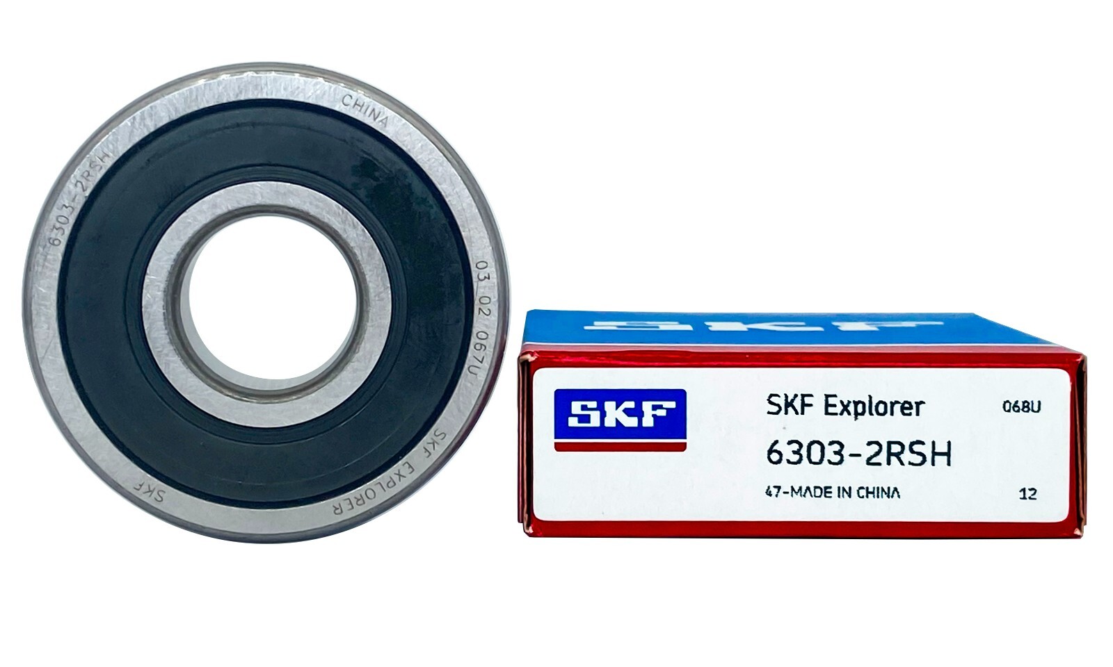 2PCS SKF Brand 6303-2RSH 17X47X14MM Double Rubber Seal Ball Bearings 6303RS