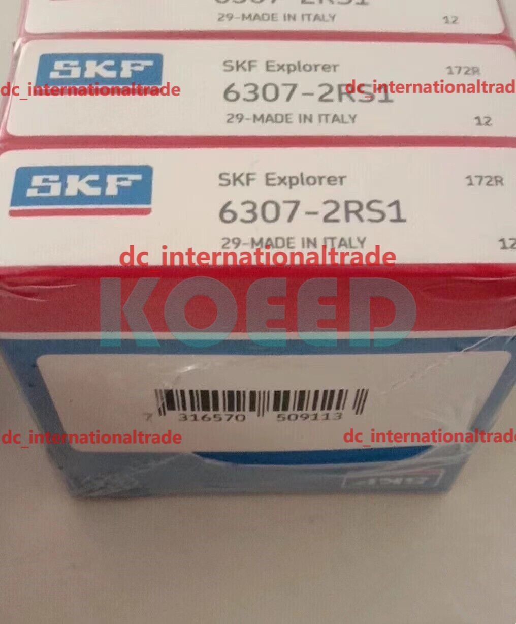 NEW SKF 6307-2RS1 single row deep groove ball bearing 1PCS #DC